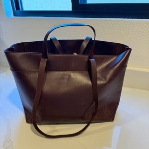 Madewell Chocolate Leather Tote